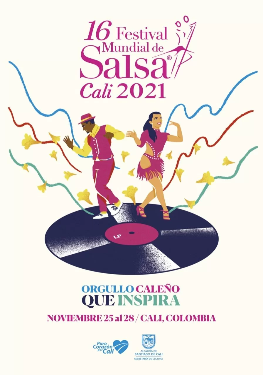 Afiche festival mundial de salsa de cali
