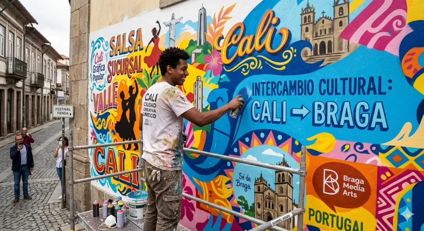 Cali exporta su arte urbano a Portugal: El talento local brilla en el Festival FENDA de Braga Cali exporta su arte urbano a Portugal: El talento local brilla en el Festival FENDA de Braga