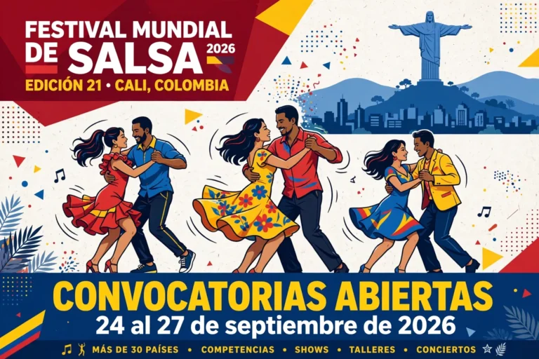 Convocatorias abiertas Festival Mundial de Salsa 2026 en Cali busca nuevos talentos